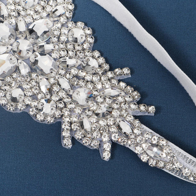 Handmade color cubic zircon elastic headband