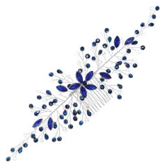 Occident fashion colorful crystal beads hair combs