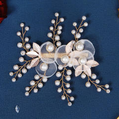 Korean fashion mesh flower handmade bridal hair pins