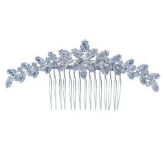 INS design elegant cubic zircon bridal hair combs