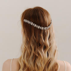 Elegant diamond bridal hair combs