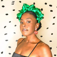 Amazon hot sale satin scrunchies headband