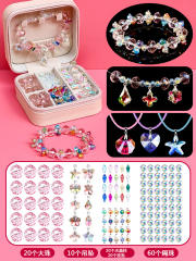 Hot sale children diy crystal beads bracelet set