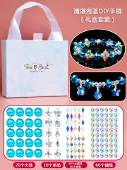 Hot sale children diy crystal beads bracelet set