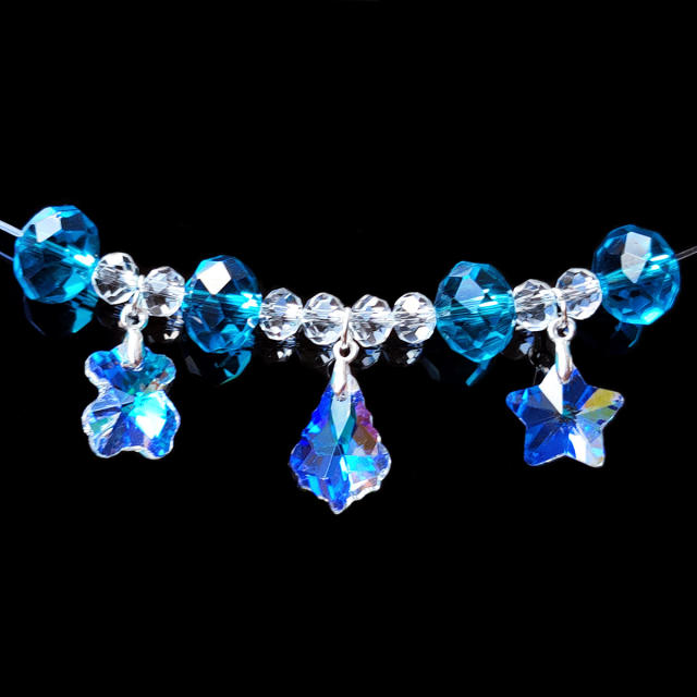 Hot sale children diy crystal beads bracelet set