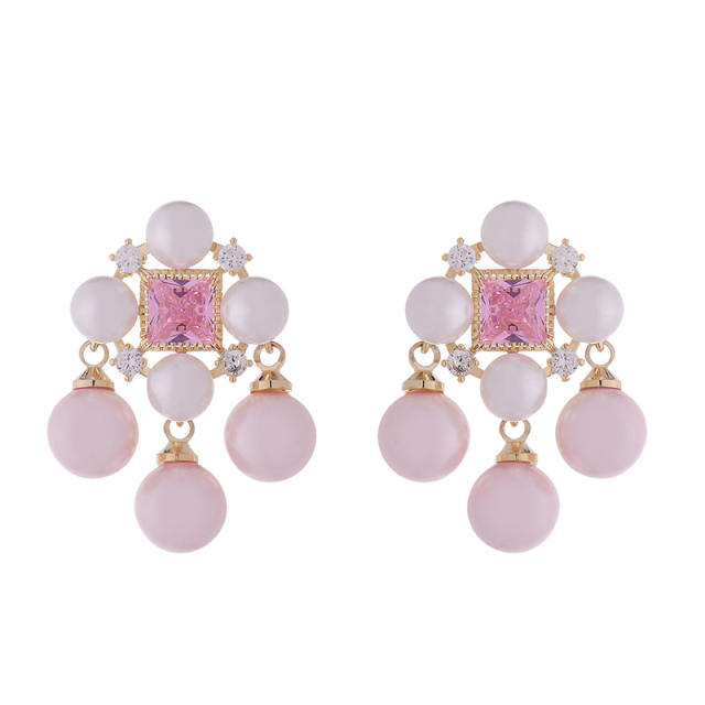 Lolita pearl bead earrings