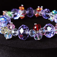Hot sale children diy crystal beads bracelet set