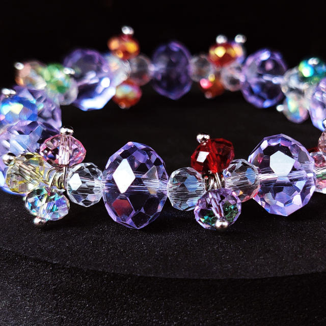 Hot sale children diy crystal beads bracelet set