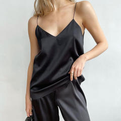 Summer design camis tops plain color pajamas