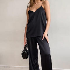 Summer design camis tops plain color pajamas