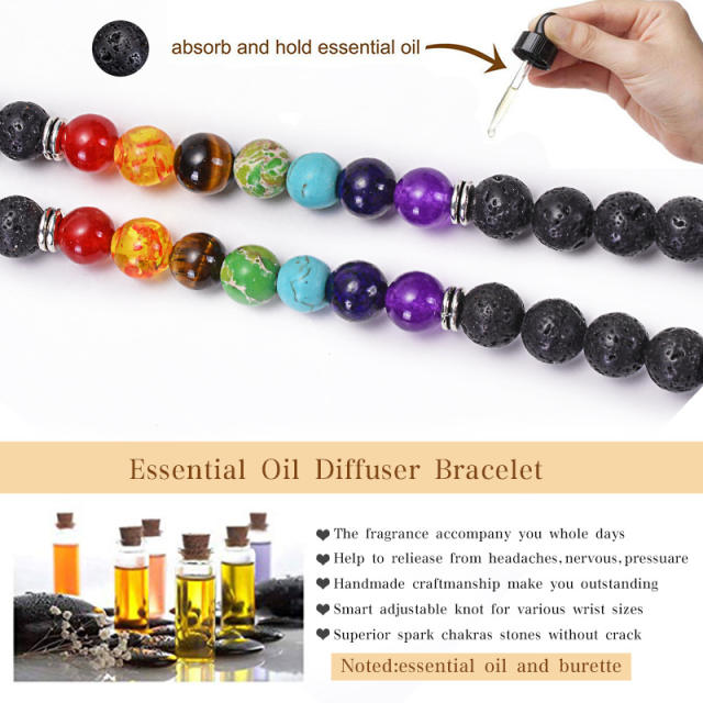 108pcs natural stone bead layer bracelet