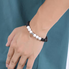 Hot sale zodiac series Volcanic stone couple bracelet