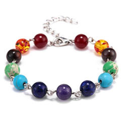 Korean fashion creative color natural bead bracelet