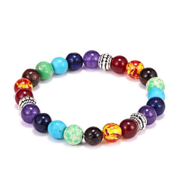 Korean fashion creative color natural bead bracelet