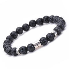 Hot sale zodiac series Volcanic stone couple bracelet