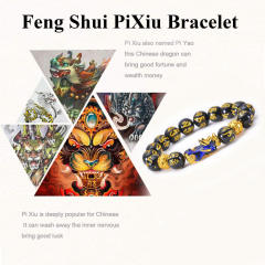 Hot sale discoloration bead pixu bracelet