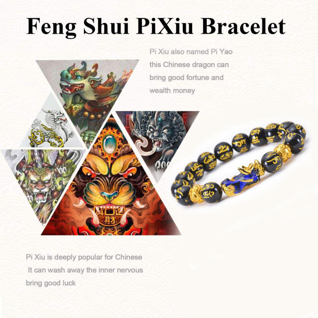 Hot sale discoloration bead pixu bracelet