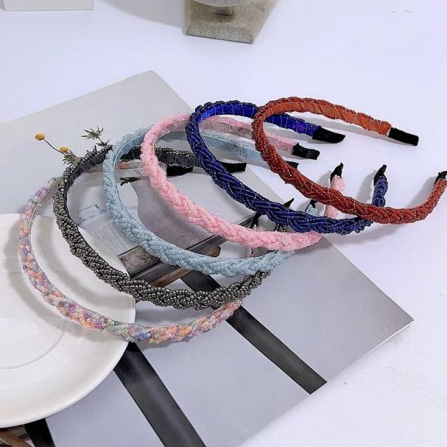 Korean fashion tiny beads braided headband