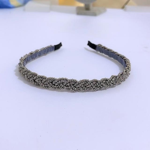 Korean fashion tiny beads braided headband