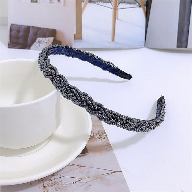 Korean fashion tiny beads braided headband