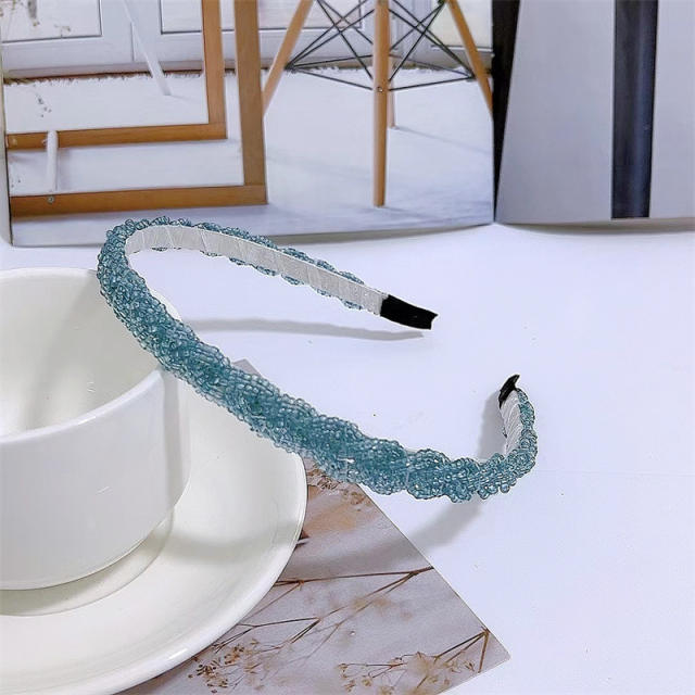 Korean fashion tiny beads braided headband
