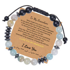To my mom 8mm natural stone bracelet