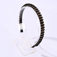 Korean fashion elegant crystal beads headband