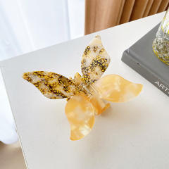 Korean fashion acrylic color butterfly hair claw clips