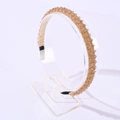 Korean fashion elegant crystal beads headband
