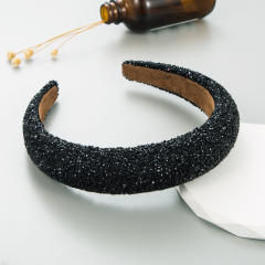 Occident fashion luxury shiny padded headband