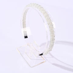 Korean fashion elegant crystal beads headband