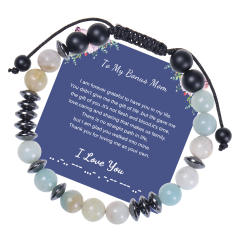 To my mom 8mm natural stone bracelet