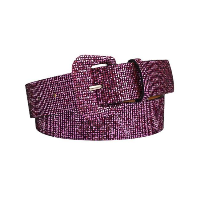 Vintage colorful bright buckle belt