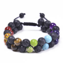 10mm tiger eye beads natural bead braid bracelet for men