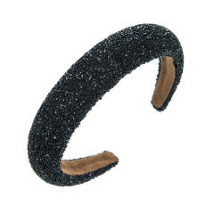 Occident fashion luxury shiny padded headband