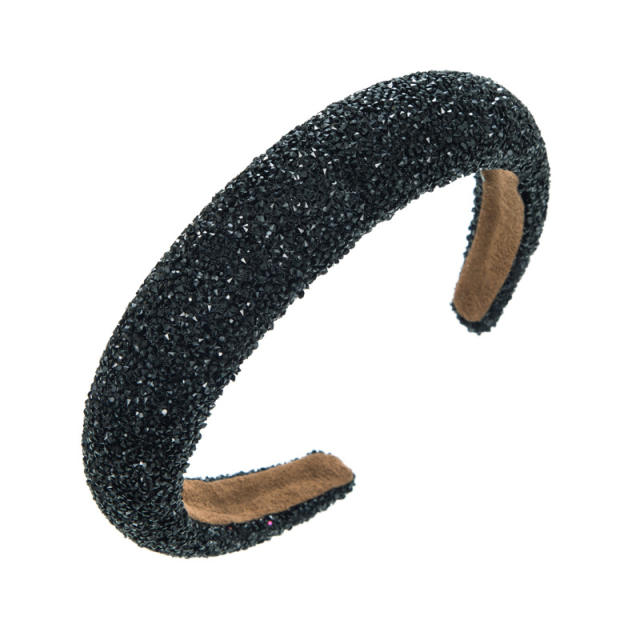 Occident fashion luxury shiny padded headband