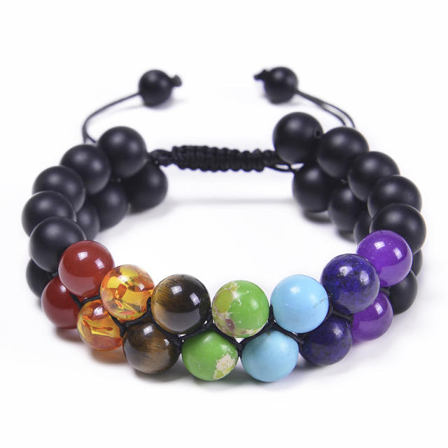 10mm tiger eye beads natural bead braid bracelet for men