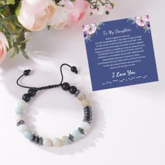 To my mom 8mm natural stone bracelet