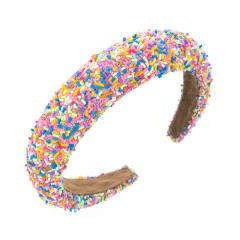 Spring summer pink color series padded headband