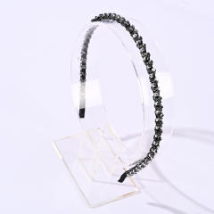 Elegant easy match crystal beads braid headband