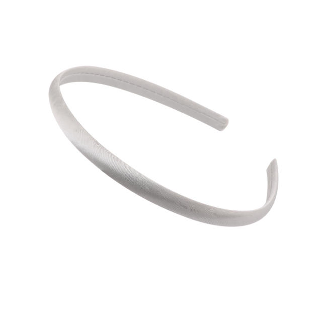 1cm plain color satin headband