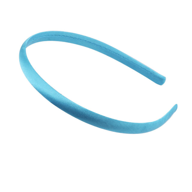1cm plain color satin headband