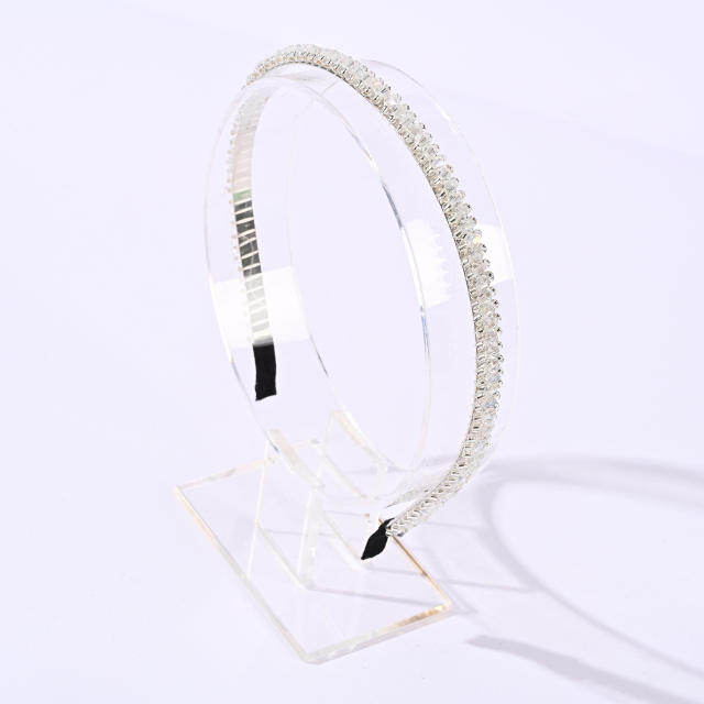 Korean fashion easy match color crystal beads headband