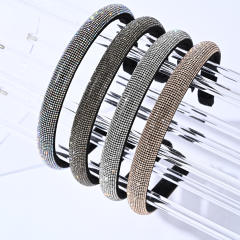 Korean fashion pave setting rhinestone padded headband