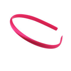 1cm plain color satin headband