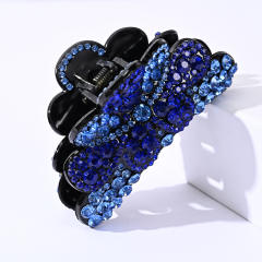 Korean fashion pave setting rhinestone diamond hair claw clips