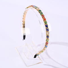 Korean fashion easy match color crystal beads headband