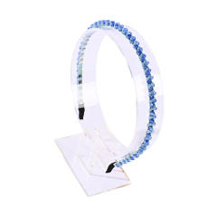 Elegant easy match crystal beads braid headband