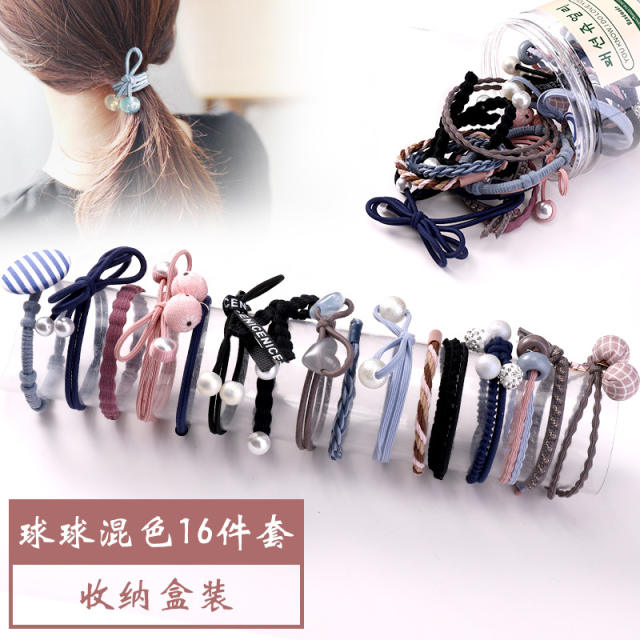Korean fashion hair ties set