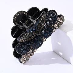 Korean fashion pave setting rhinestone diamond hair claw clips